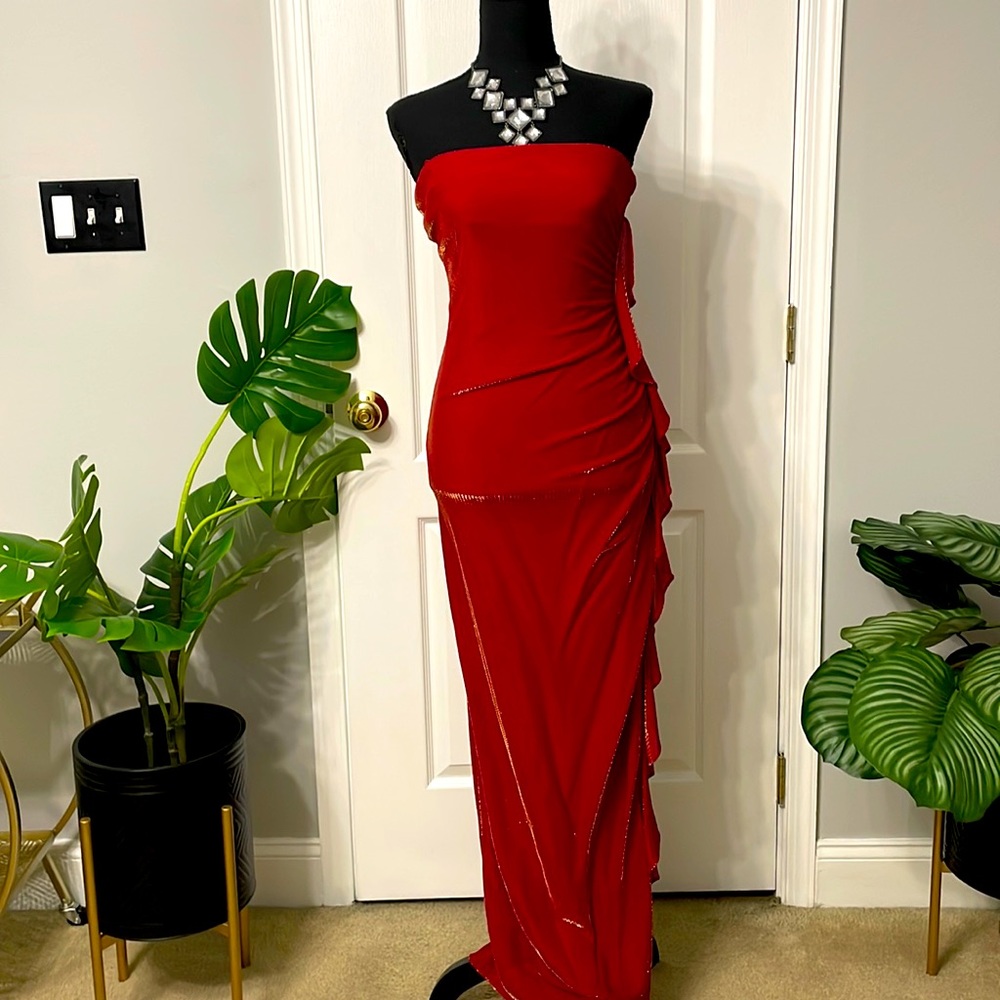 Zum Zum by Niki Livas Red Gown